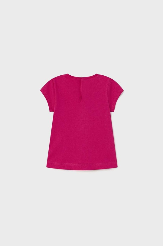 Mayoral t-shirt bawełniany dziecięcy 1013.4N.BABY różowy SS23