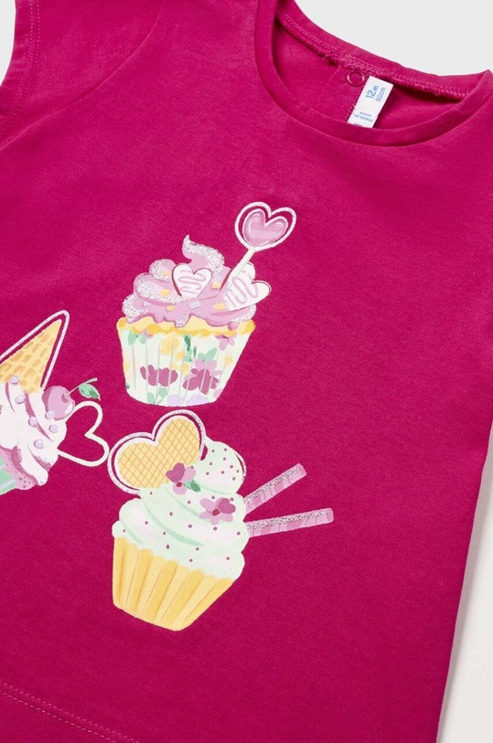 Dziewczynka Mayoral t-shirt bawełniany dziecięcy 1013.4N.BABY różowy