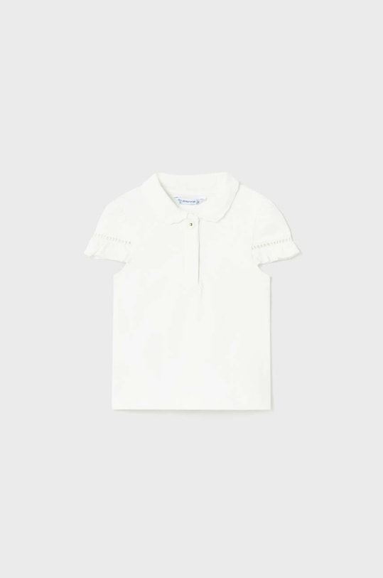 Mayoral t-shirt niemowlęcy z elastanem biały 1191.4G.BABY