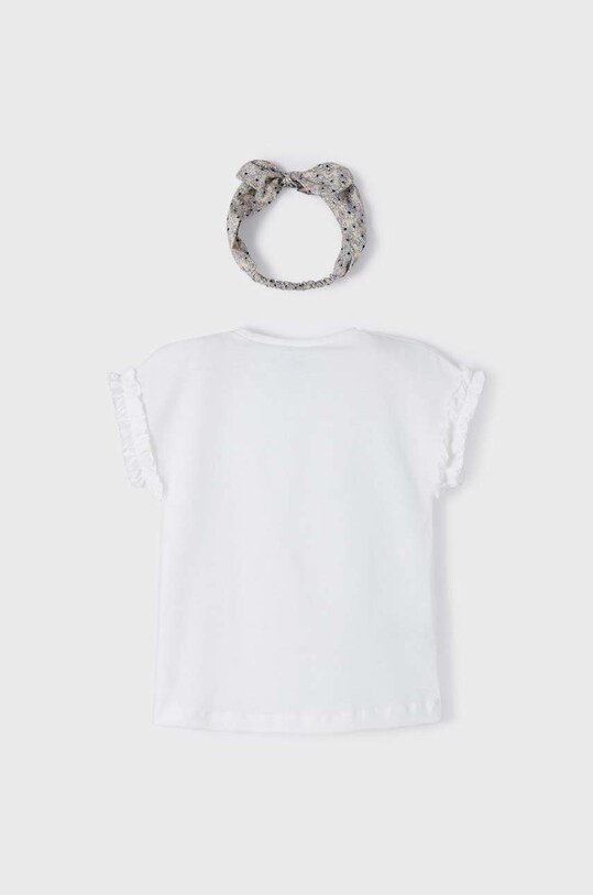 Fete Mayoral tricou de bumbac pentru copii 3063.6G.MINI bej