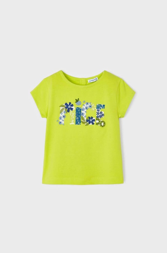 Mayoral t-shirt dziecięcy aplikacja zielony 3065.6G.MINI