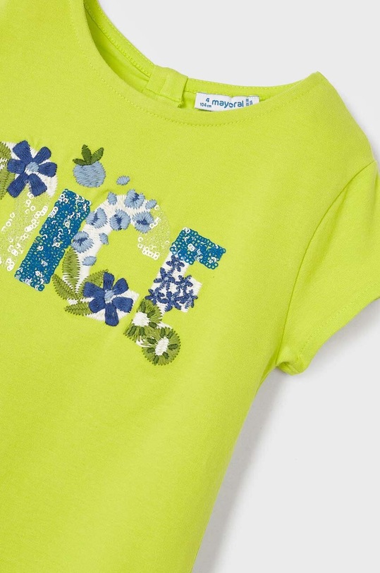 Dziewczynka Mayoral t-shirt dziecięcy 3065.6G.MINI zielony