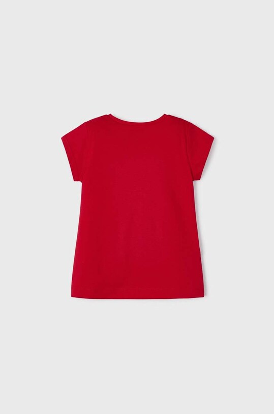 Момиче Детска памучна тениска Mayoral 3070.6P.MINI червен
