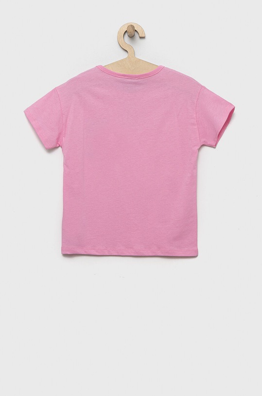 United Colors of Benetton t-shirt bawełniany dziecięcy 3096C10AS.G.SEASONAL różowy SS23