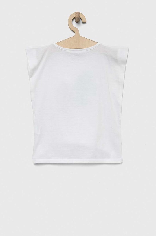United Colors of Benetton t-shirt bawełniany dziecięcy 3096C10BX.G.SEASONAL biały SS23