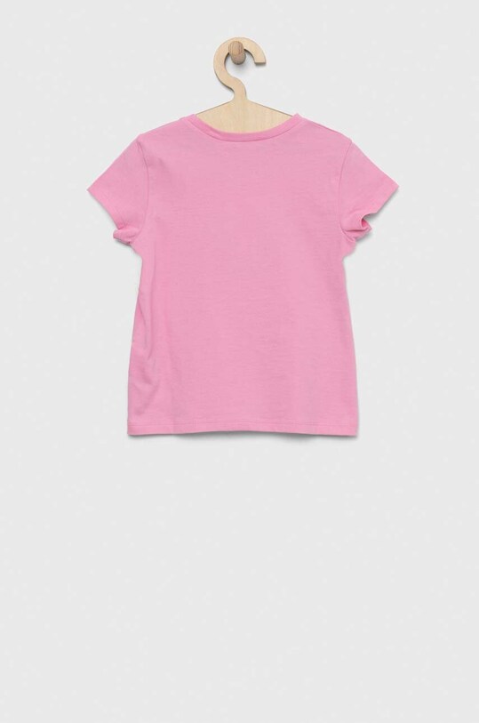 Παιδικό βαμβακερό μπλουζάκι United Colors of Benetton 3096G107O.P.SEASONAL ροζ SS23