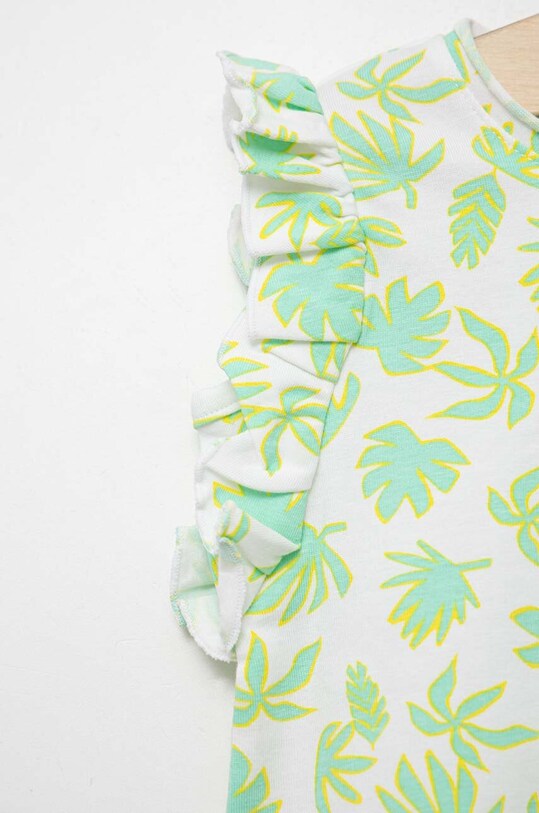 Dziewczynka United Colors of Benetton t-shirt niemowlęcy 323TA102Y.W.SEASONAL zielony