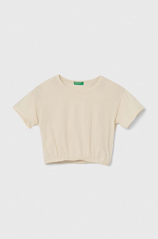 United Colors of Benetton t-shirt dziecięcy pozostałe beżowy 37YKC10AU.G.SEASONAL