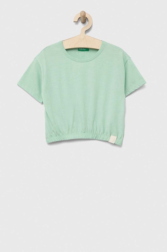 United Colors of Benetton t-shirt dziecięcy pozostałe zielony 37YKC10AU.G.SEASONAL