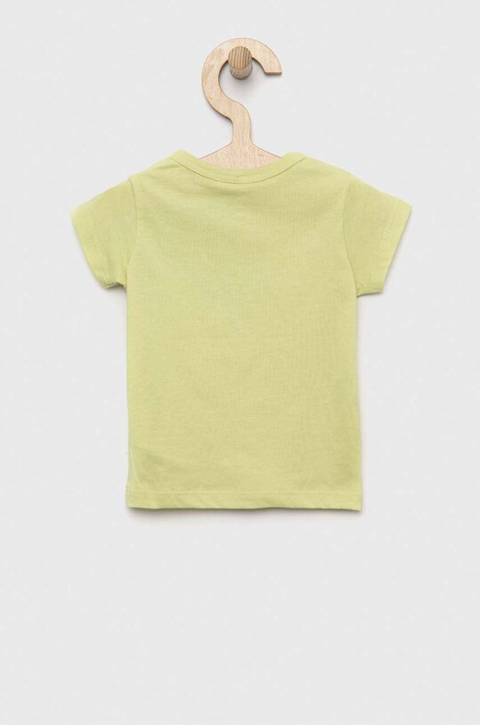 United Colors of Benetton t-shirt bawełniany niemowlęcy 3I1XA102N.W.SEASONAL zielony SS23