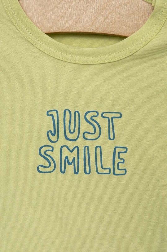 Dziewczynka United Colors of Benetton t-shirt bawełniany niemowlęcy 3I1XA102N.W.SEASONAL zielony