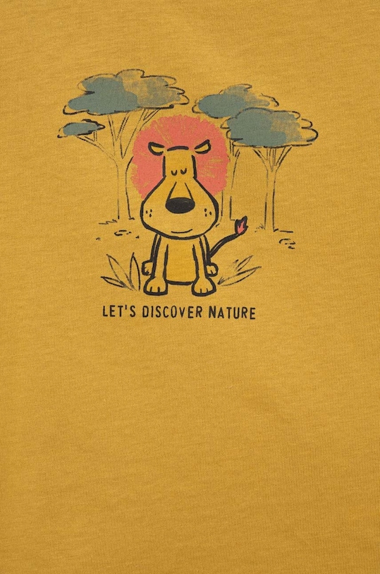 Dziewczynka United Colors of Benetton t-shirt bawełniany niemowlęcy 3I1XA102V.W.SEASONAL żółty