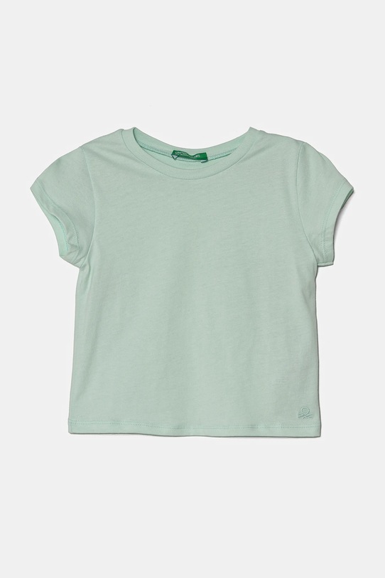 Detské bavlnené tričko United Colors of Benetton bavlna zelená 3I1XG106Y.P.SEASONAL