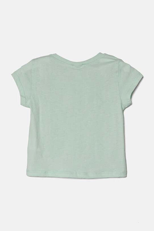 Detské bavlnené tričko United Colors of Benetton 3I1XG106Y.P.SEASONAL zelená SS25