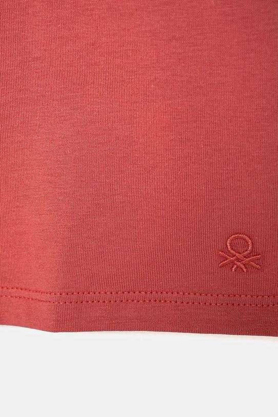 Dziewczynka United Colors of Benetton t-shirt bawełniany dziecięcy 3I1XG106Y.P.SEASONAL różowy