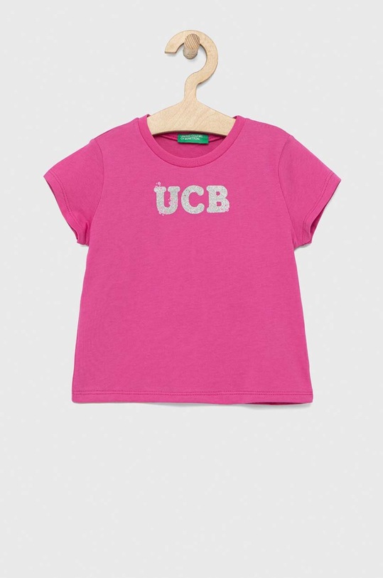 United Colors of Benetton gyerek pamut póló pamut lila 3I1XG107D.P.SEASONAL