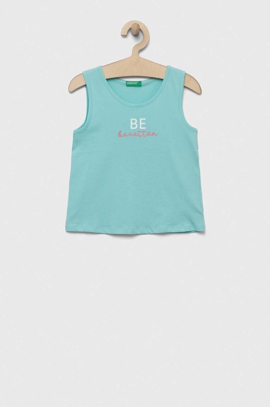 Παιδικό βαμβακερό Top United Colors of Benetton στάμπα τιρκουάζ 3I1XGH00K.P.SEASONAL