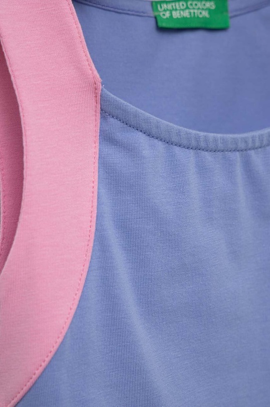 Dziewczynka United Colors of Benetton top dziecięcy 3P4ZCH00O.G.SEASONAL fioletowy