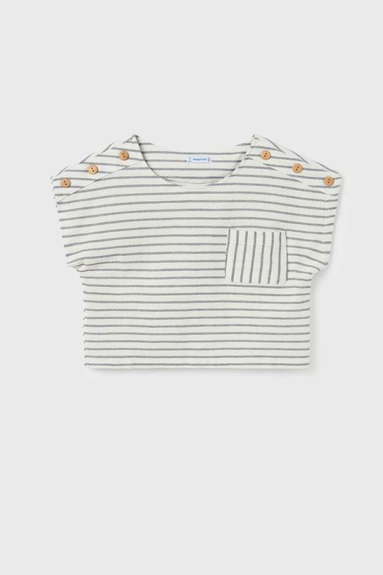 Mayoral t-shirt dziecięcy wzorzyste granatowy 6048.8E.JUNIOR