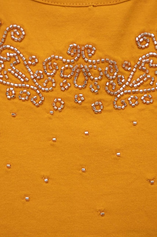 Κοριτσίστικα Βαμβακερό Top Sisley 3096XH00C.G.SEASONAL πορτοκαλί