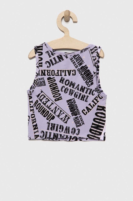 Sisley top dziecięcy 3QRDXH00D.G.SEASONAL fioletowy SS23