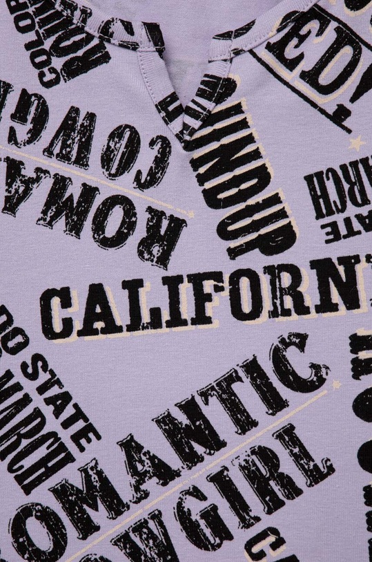 Dziewczynka Sisley top dziecięcy 3QRDXH00D.G.SEASONAL fioletowy