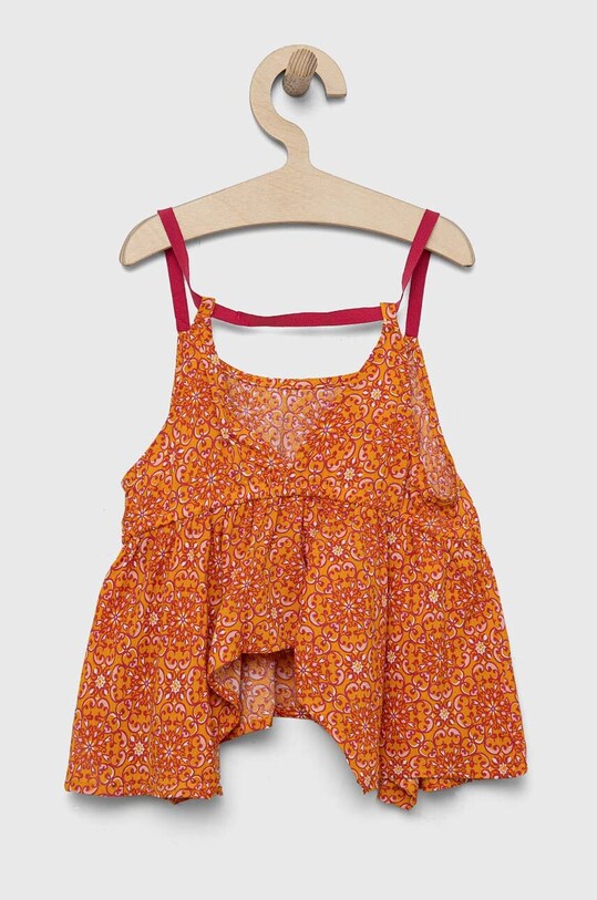 Sisley bluza copii 5ZBVYH002.G.SEASONAL portocaliu SS23