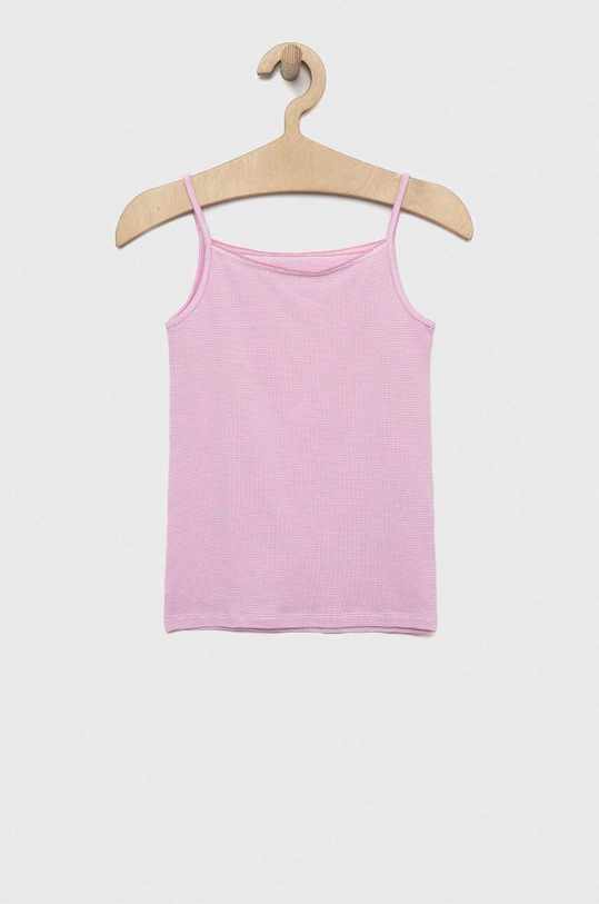 United Colors of Benetton top dziecięcy 2-pack 33BE0H00G.G.SEASONAL różowy SS23