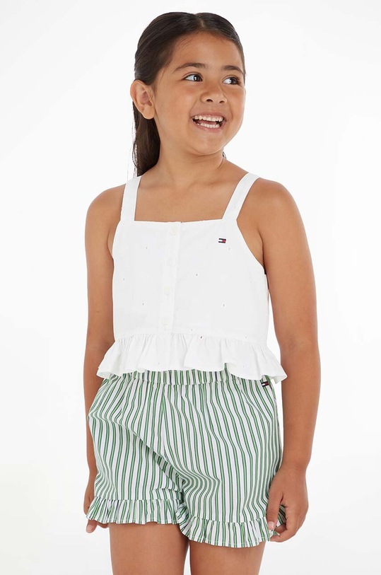 Бавовняна блузка Tommy Hilfiger casual білий KG0KG07289.PPYX