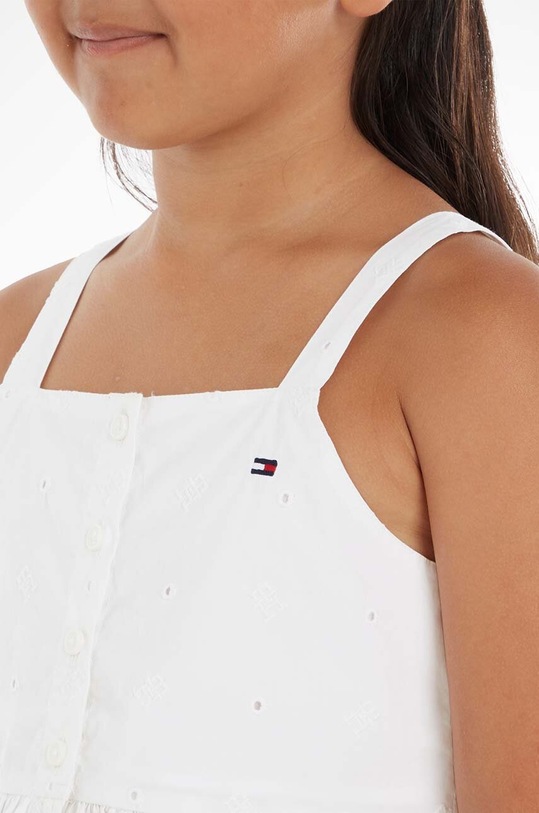 Бавовняна блузка Tommy Hilfiger KG0KG07289.PPYX білий