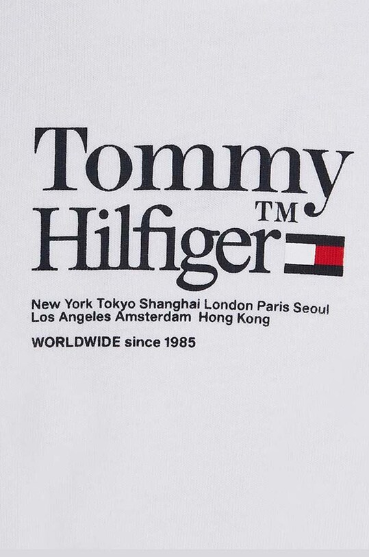 Tommy Hilfiger t-shirt bawełniany dziecięcy biały KG0KG07256.PPYX