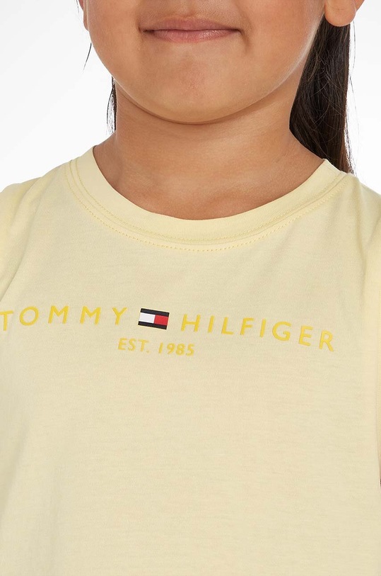Tommy Hilfiger top bawełniany dziecięcy KG0KG07262.PPYX żółty