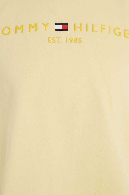 Tommy Hilfiger top bawełniany dziecięcy żółty KG0KG07262.PPYX
