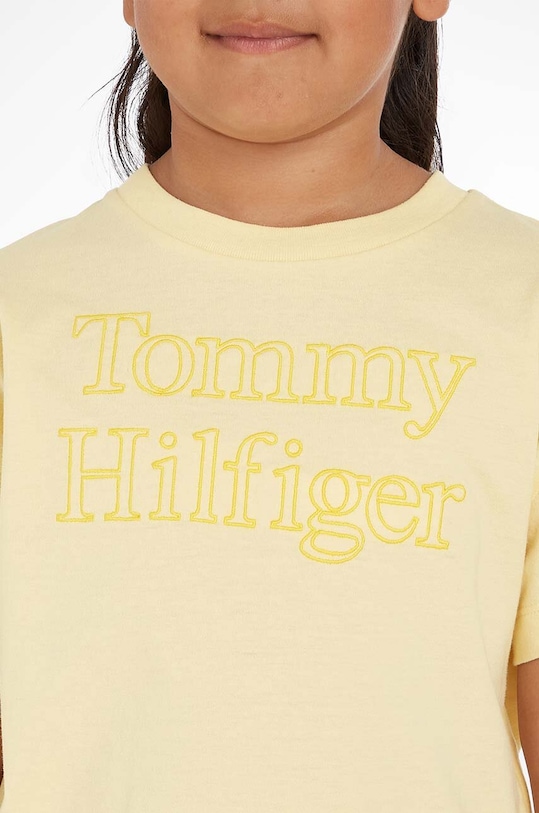 Tommy Hilfiger tricou copii KG0KG07264.PPYX galben