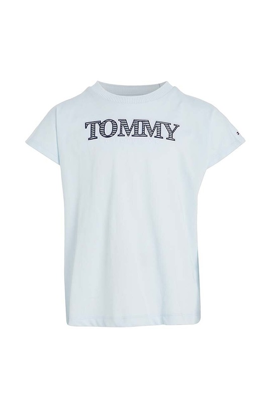 Tommy Hilfiger t-shirt bawełniany dziecięcy KG0KG07269.PPYX niebieski SS23