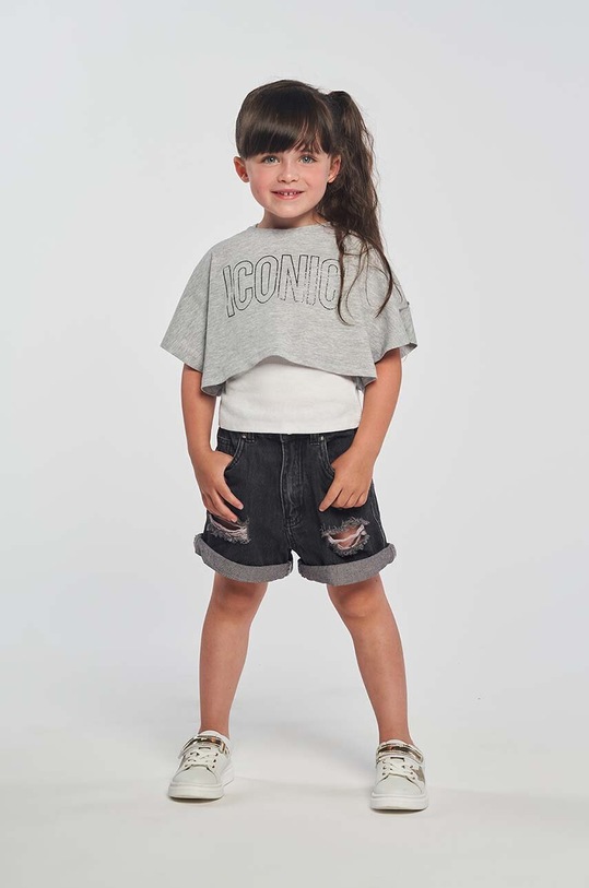 Dětské tričko Birba&Trybeyond s elastanem šedá 999.64420.00
