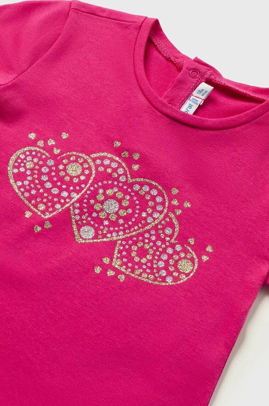 Dziewczynka Mayoral t-shirt niemowlęcy 105.4F.BABY różowy