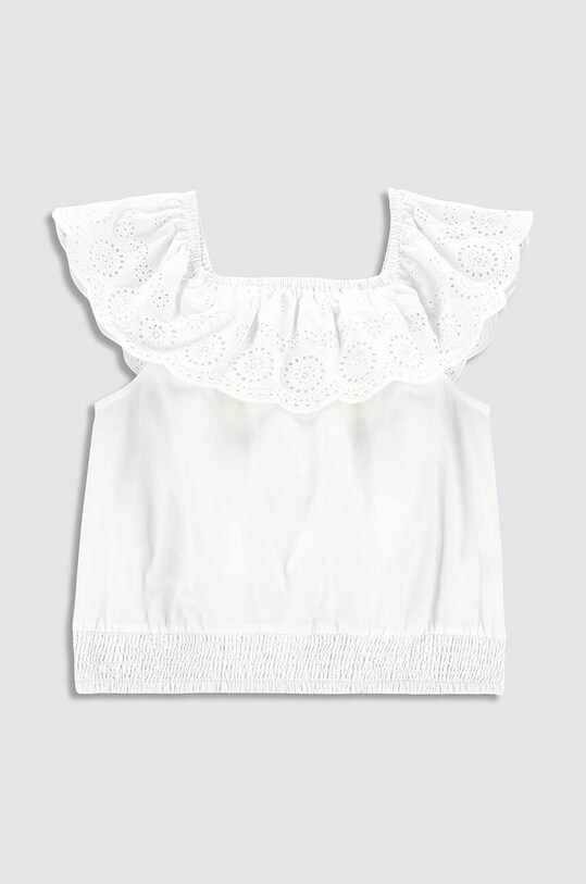 Дитяча бавовняна блузка Coccodrillo casual білий WC3140501DJG