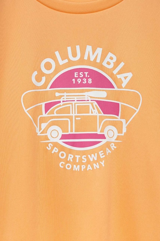 Κοριτσίστικα Παιδικό μπλουζάκι Columbia Mirror Creek Short Sleeve Graphic Shirt 1989701.PPYX πορτοκαλί