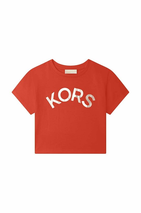 Michael Kors tricou de bumbac pentru copii print rosu R15163.156