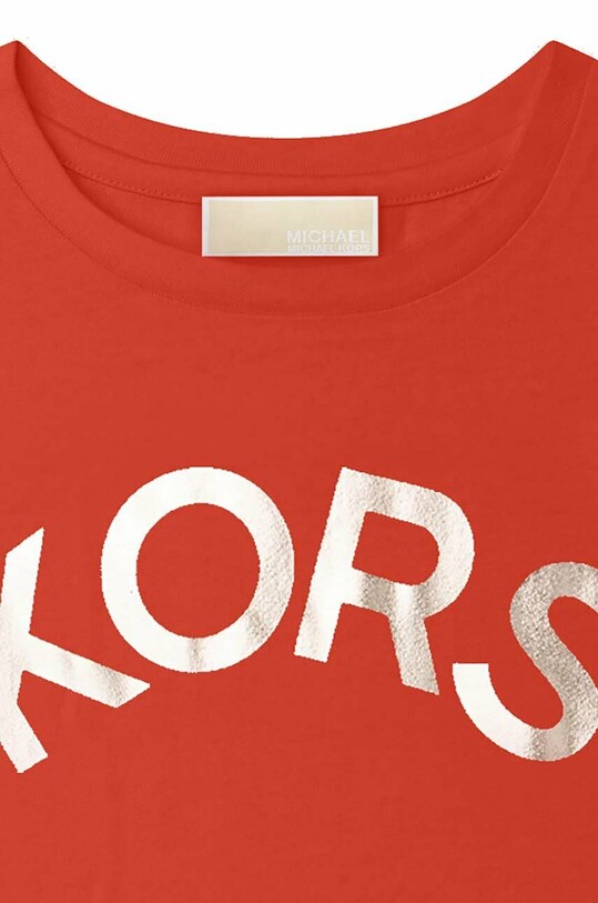 Fete Michael Kors tricou de bumbac pentru copii R15163.156 rosu