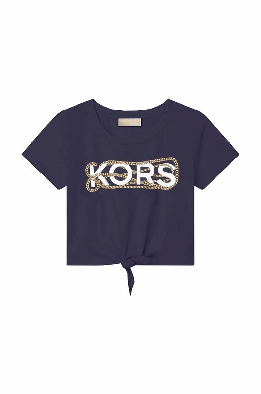 Michael Kors t-shirt bawełniany dziecięcy R15188.114.150 granatowy SS23