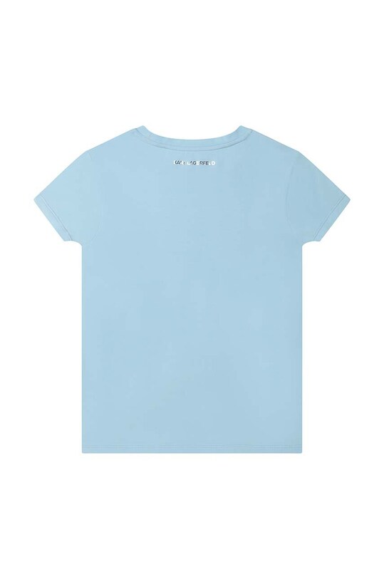 Karl Lagerfeld t-shirt bawełniany dziecięcy Z15412.156.162 niebieski SS23
