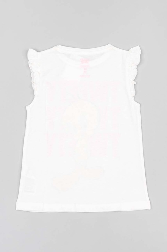 Dziewczynka zippy t-shirt bawełniany dziecięcy x Warner Bros ZKGAP0303.23034 biały