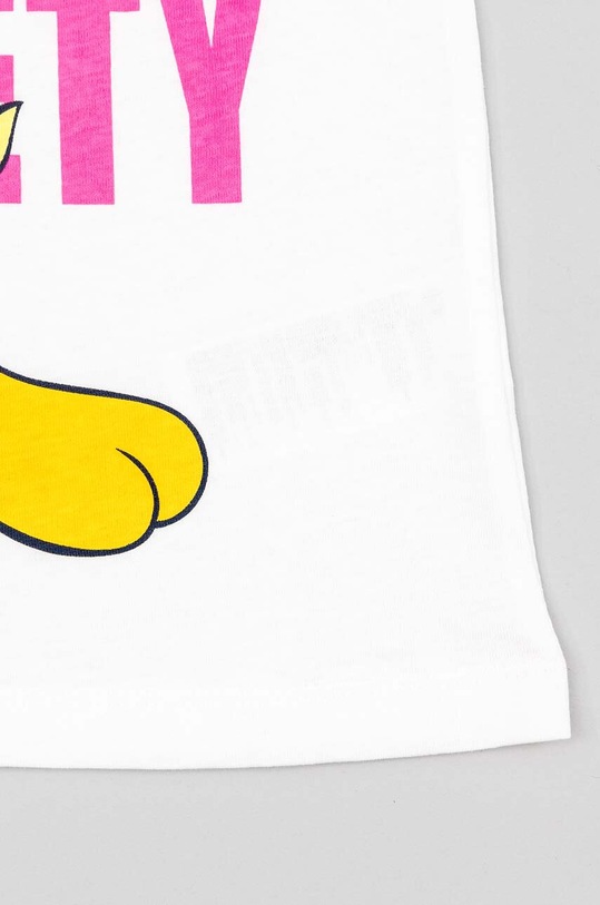 zippy t-shirt bawełniany dziecięcy x Warner Bros ZKGAP0303.23034 biały