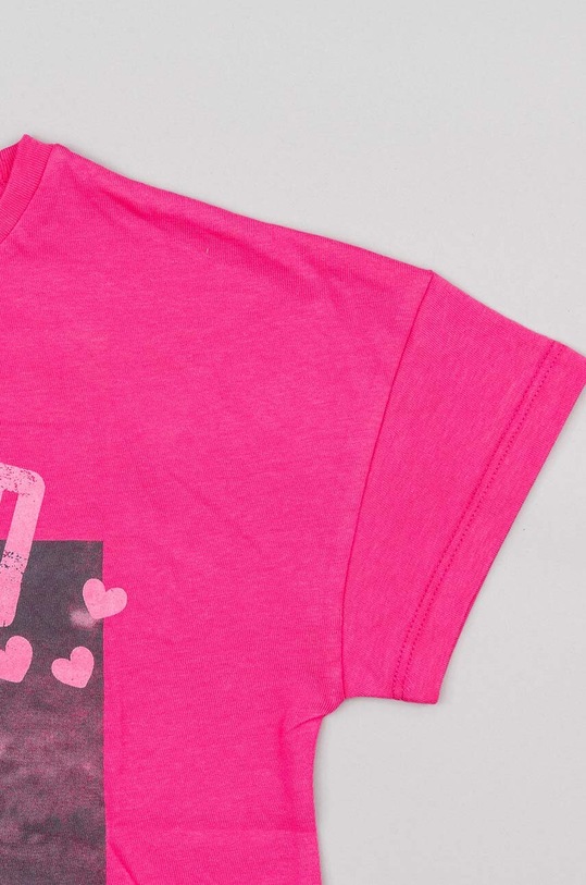 Fete zippy tricou de bumbac pentru copii ZKGAP0303.23006 roz