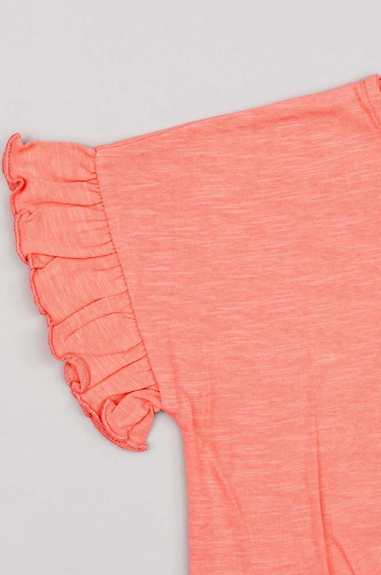 Dziewczynka zippy t-shirt bawełniany dziecięcy ZKGAP0303.23029 pomarańczowy