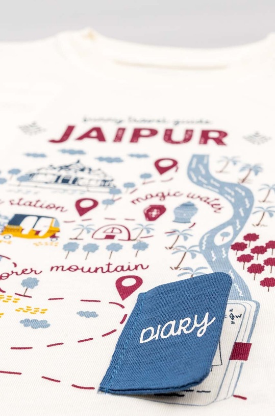 DÍVKA Bavlněné dětské tričko zippy ZBBAP0303.23024 béžová