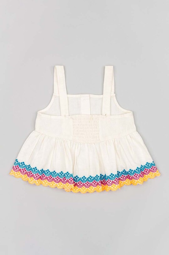 Dziewczynka zippy top dziecięcy ZKGAP0302.23008 beżowy