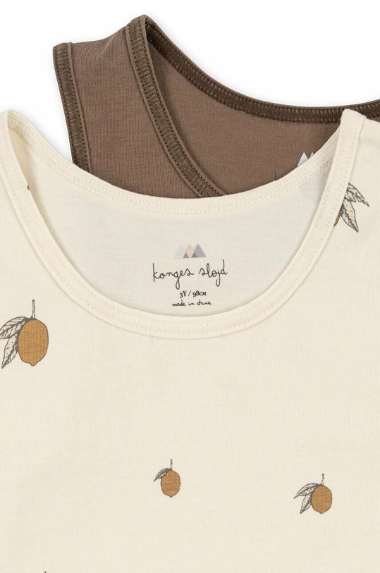 Dziewczynka Konges Sløjd top dziecięcy 2-pack KS4638 zielony